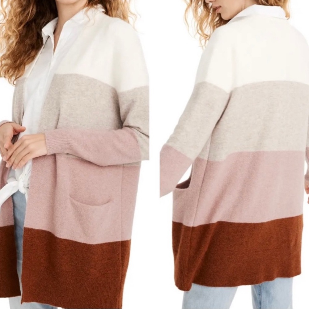 Madewell Ryder Stripe Cardigan Sweater